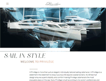 Tablet Screenshot of privilege-marine.com